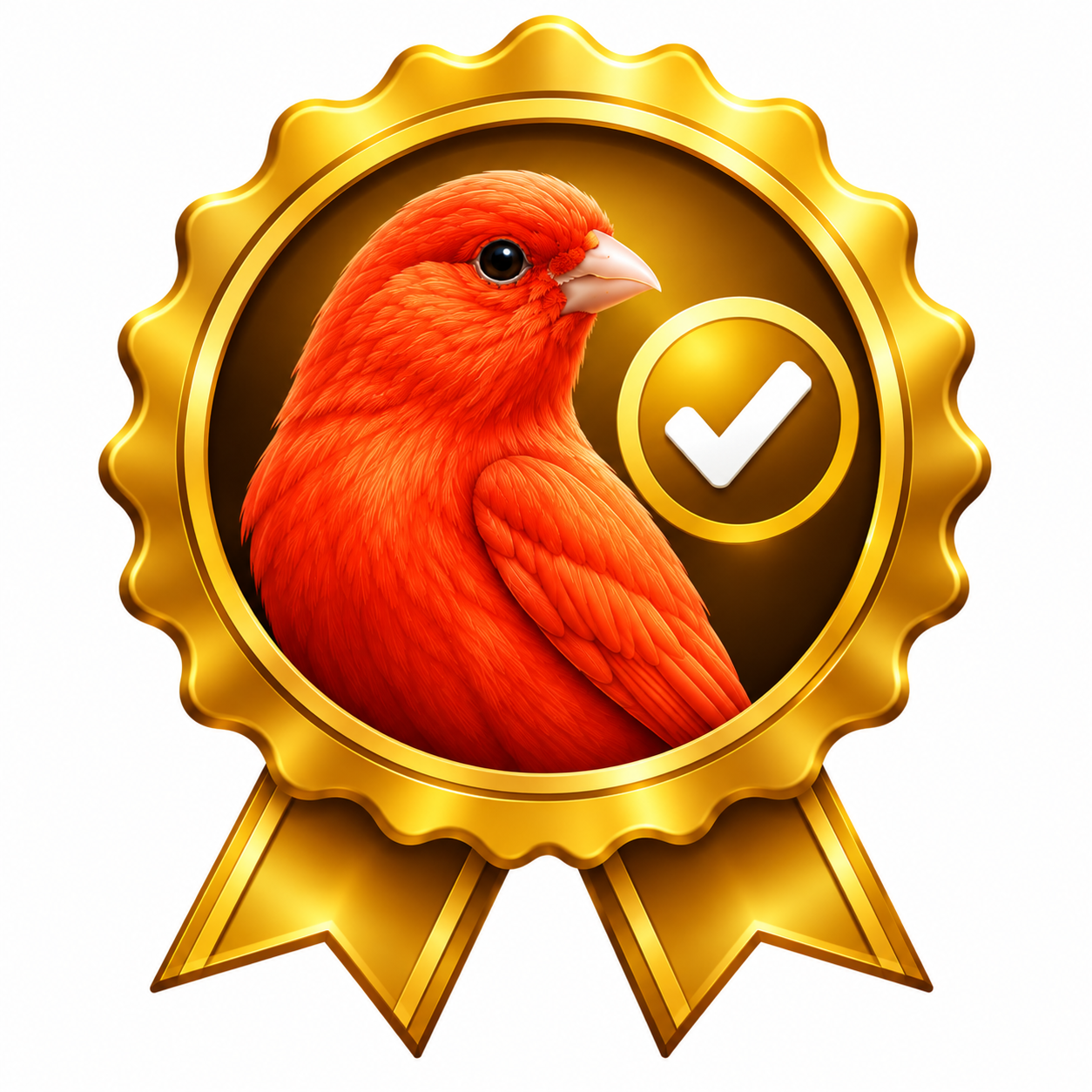 Selo verificado dourado